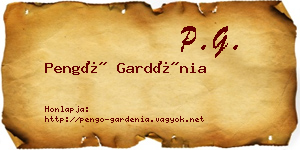Pengő Gardénia névjegykártya